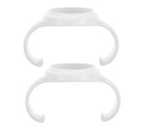 LIFKOME 2pcs Scald Milk Bottle Handles Ergonomic Nursing Bottle Holders Comfortable Grip for Easy Feeding Convenient Easy to Clean