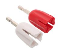 LIFKOME 2pcs Silent Electric Guitar String Winder for Acoustic Electric Classical Guitars Rapid String Reeling Operation Multi-instrument Compatible Ukulele Repair Tool Red White