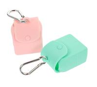 LIFKOME 2Pcs Silicone Coin Pouch with Hook Durable Change Storage Bag for Daily Use Travel Work School Stylish and Comfortable Pouches
