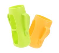 LIFKOME 2pcs Silicone Milk Bottle Covers for Infant Feeding, Lightweight and Comfortable Touch Sleeves with Assorted Colours, Protective Feeding-Bottle Case for Baby Use Random Color
