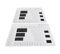 LIFKOME 2pcs Silicone Nail Art Practice Mat Palette Pad Manicure Table Mat for Nail Tech Photo Props Desk Pad Picture Background Board
