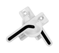 LIFKOME 2pcs Sliding Window Sash Lock with Middle Design Easy Install Security Latch for Windows and Doors White Storm Door Replacement Part for Enhanced Safety and Privacy