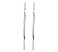 LIFKOME 2PCS Stainless Steel Makeup Mixing Tool Color Modulation Bar for Foundation Concealer Eye Shadow Cosmetic Mixing Stick for Professional and Household Use