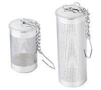LIFKOME 2Pcs Stainless Steel Tea Infusers Loose Leaf Tea Strainers with Fine Mesh High Temperature Resistant Seasoning Filters for Home and Office Brewing