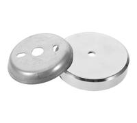 LIFKOME 2pcs Stainless Steel Towel Rack Bracket and Mounting Washer Set, 62mm round Hole Base Plate, Replacement Bathroom Towel Bar Mounting Hardware for Wall Fixing and Repair
