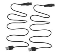 LIFKOME 2pcs USB Power Cord for Electric Hair Remover Trimmers Rubber Charging Cable Compatible with USB Ports Wear Resistant Replacement Charging Tool for Grooming Devices