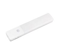 LIFKOME 2pcs USB Rechargeable LED Motion Sensor Light Bar White Light Human Body Induction Lamp for Closet Corridor Stairs with Auto Off Strong Adhesive Pack