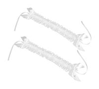 LIFKOME 2pcs Vintage Lolita Lace Headbands for Women Cute Cosplay Hair Accessories Pleated White Headdress for Tea Parties Maid Costume Halloween Dress-up