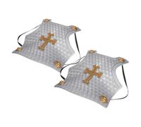 LIFKOME 2pcs Vintage Roman Armour for Boys Dress Up Cross Chest Plate Knight Soldier Costume for Themed Parties School Events Halloween Role Play