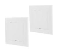 LIFKOME 2pcs White Abs Ceiling Access Panel Cover for Drywall, Rectangular Small Inspection Hatch with Versatile Use for Plumbing and HVAC, Easy Installation Decorative Door Panel