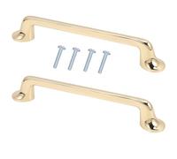 LIFKOME 2pcs Zinc Alloy Cabinet Pull Handles 128mm Centres for Doors | Brushed Satin Nickel Finish, Classic Timeless Style, Suitable for Sideboard Doors and Windows