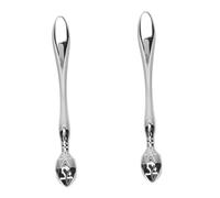 LIFKOME 2pcs Zinc Alloy Eye Massaging Rods for Women Portable Metal Massage Spoon Enhancing Eye Cream Absorption Reducing Puffiness Wrinkles and Fatigue Compact Beauty Skincare Tool