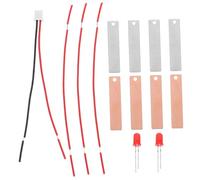 LIFKOME 2Sets Fruit Battery Making Kit with LED for DIY Science Projects Hands Learning Educational Fun Promotes Teamwork and Energy Awareness