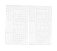 LIFKOME 2sheets White Light Blocking Stickers Led Covers Blackout Self-adhesive for Routers Tv Home Appliance Light Blocking Tapes