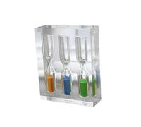 LIFKOME 3 in 1 Acrylic Sand Timer Set Colorful Hourglass 3 4 and 5 Minutes Timing Sturdy Home and Office Decor