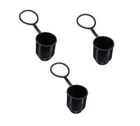 LIFKOME 3 Pcs Towing Hitch Covers with Retaining Ring Trailer Ball Head Protection Caps for Car Trailer Coupling Corrosion Dustproof Tow Bar Caps
