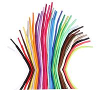 LIFKOME 30pcs Assorted round Rope Shoe Laces for Sports Shoes and Skates Thick Polyester Short Shoelaces Multi Pack for Casual to Create Your Own Style Color