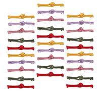 LIFKOME 30pcs Cheongsam Buttons Knot Loop Fastener Satin Decorative One-Word Shape Not Fading When Washed Does Not Fall Off The Thread Versatile Ethnic Suit Decor Random Color Random Style