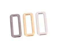 LIFKOME 30PCS Metal Square Buckles DIY Bag Accessories Sturdy Alloy Replacement Buttons for Clothing Handbag Backpack Tote Home Store Use Gold Silver Black Rounded Corners