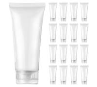 LIFKOME 30pcs Refillable Leakproof Plastic Lotion Tubes with Flip Caps Soft Squeeze Travel Bottles for Creams Hand Cream Containers Facial Cleansers Shampoo and Shower Gel Dispenser