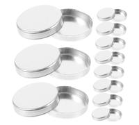 LIFKOME 30pcs Round Empty Eyeshadow Pans Aluminum DIY Makeup Palette Reusable Cosmetic Case for Women Portable Blush Highlighter Storage