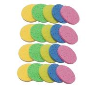 LIFKOME 30pcs round Facial Cleansing Sponges 60mm Diameter 8mm Thick Wood Pulp Cotton Makeup Removal Face Pads for Daily Skincare and Makeup Removal