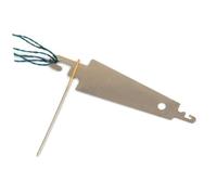 LIFKOME 30pcs Threader Sew Wool Tool Crafting Cross Umbrella Hand Embroidery Needle Stitch Yarn Color Simple for Accessory for Embroidery Self Threading Curved Self Threading Needle Beige