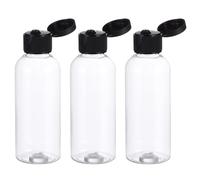 LIFKOME 30pcs Transparent Pet Travel Bottles with Flip Caps Refillable Lotion and Shampoo Containers for Toiletries Portable Cosmetic Dispensers for Travel and Daily Use