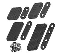 LIFKOME 32 Pcs Stainless Steel Corner Brackets Flat Mending Plates with Pre-drilled Robust Metal Braces for Wood Repair and Furniture Support Straight Angle Braces for DIY Projects