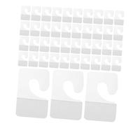 LIFKOME 360pcs Clear Self-Adhesive Plastic Hanging Tabs with Foldable Plane Hole Slot for Retail Display Space-Saving Sticky Hook Tags for Packaging Bags Easy Mounting and Invisible Design