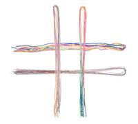 LIFKOME 36pcs Gradient Hair String Braids for Colorful Braiding Vibrant Rainbow Ropes with Mixed Yarn Creative Hair Wraps for Women Fun DIY and Styling Accessories