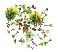 LIFKOME 37Pcs Miniature Tree Model Realistic DIY Sand Table Decorations for Landscape Scenery Includes Green Trees and Varied Plants for Creative Models