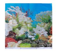 LIFKOME 3d Aquarium Fish Tank Background Wallpaper with Realistic Ocean World Pattern, Pvc Material, Easy to Use and Convenient Cleaning, for Aquarium and Fish Color