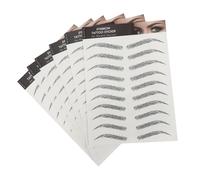 LIFKOME 3d Waterproof Eyebrow Stickers 6 Sheets (10 Pairs) Hair-like False Eyebrows Temporary Imitation Stick-on Makeup for Natural Look and Daily Use