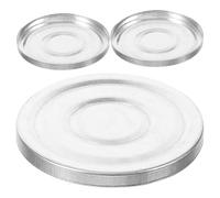 LIFKOME 3Pcs 38Mm Aluminum Pan Eyeshadow Box Blusher Tray DIY Makeup Storage Accessory for Powder Sample and Highlighter Pallet