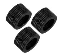 LIFKOME 3pcs Aluminum Alloy Guitar Control Knobs with Gold Finish Solid Core Potentiometer Caps for Bass Keyboard Audio Volume Tone Adjustment