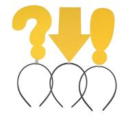 LIFKOME 3pcs Arrow and Question Mark Headbands for Birthday Celebration Halloween Party and Xmas Costume Fun Photo Props and Hair Accessories