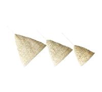 LIFKOME 3pcs Bohemian Lampshade Natural Hemp Rope Handwoven Crochet Light Covers Rustic White Pendant Light Fixture for Bedroom Living Decoration