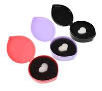 LIFKOME 3pcs Cosmetic Cleaner Case Makeup Brush Remover Cleaner Cleaning Box with Sponge Material Compact Design Stylish Appearance for On-the-go Touch-ups