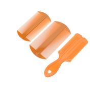 LIFKOME 3pcs Double-sided Plastic Tooth Combs for Scalp Massaging and Dandruff Removal, Practical Fine Tooth Hair Combs Suitable for Daily Hair Dressing and Headache Relief