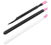 LIFKOME 3pcs Dual-end Nail Engraving Pens Dead Skin Remove Cuticle Repair Tools for Manicure Pedicure Nail Care at Home and Salon Assorted Style