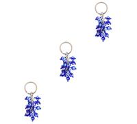 LIFKOME 3pcs Evil Eye Keychain Charm Handmade Pendant for Unique Evil Compact for Elegant Design for Key Accessories