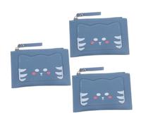LIFKOME 3pcs Fashion Women Wallet Cat Design Coin Purse Card Holder for Everyday Use Suitable for Women Girls Mom Wife Girlfriend Daughter