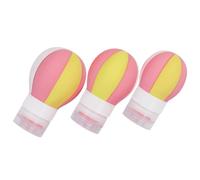LIFKOME 3pcs Hot Air Balloon Silicone Travel Bottles Leakproof Refillable Toiletry Containers for Shampoo Liquid Soap Lotion Portable Flexible Dispenser for Travel