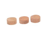 LIFKOME 3pcs Khaki Cork Trombone Key Pads for Tenor B Flat Trombone, Safe and Protective Musical Instrument Replacement Parts with Soft Cork Material, for Water Key Cushion Repair