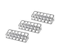 LIFKOME 3Pcs Lipstick Holder Storage Boxes 12 Slots Each, Acrylic Cosmetic Holder Space Saving Design and Multi-Functional Use, for Bedroom or Dresser Organising