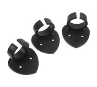 LIFKOME 3pcs Plastic Microphone Clips Lightweight Mic Holder for Wired and Wireless Mics Heart-shaped Design Secure Grip for Stage Show and Interview Use