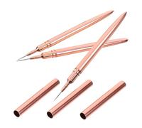 LIFKOME 3pcs Pull Line Brush for Nail Art Design Gold Liner Brushes for Thin Nail Drawing Essential Manicure Supplies for French Tip Art