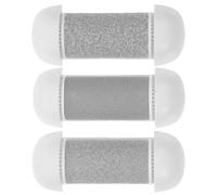 LIFKOME 3Pcs Replacement Roller Heads for Electric Foot File Callus Remover Coarse White Pedicure Tool Refills for Dead Skin Removal and Foot Care