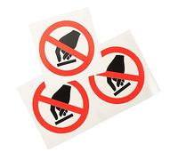 LIFKOME 3pcs Safety Warning Sign Stickers Do Not Touch Labels for Industrial Machinery Factory Construction Sites Clear Bright Tear-resistant Warning Decals